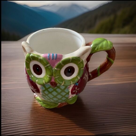 Pier1 Imports Olli The Owl Ceramic Coffee Mug - Picture 1 of 6